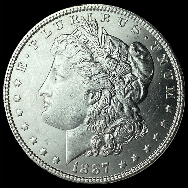 1887 Silver Morgan Dollar SUPERB GEM BU