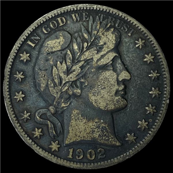 1902 Barber Half Dollar LIGHTLY CIRCULATED