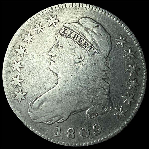 1809 Capped Bust Half Dollar NICELY  CIRCULATED