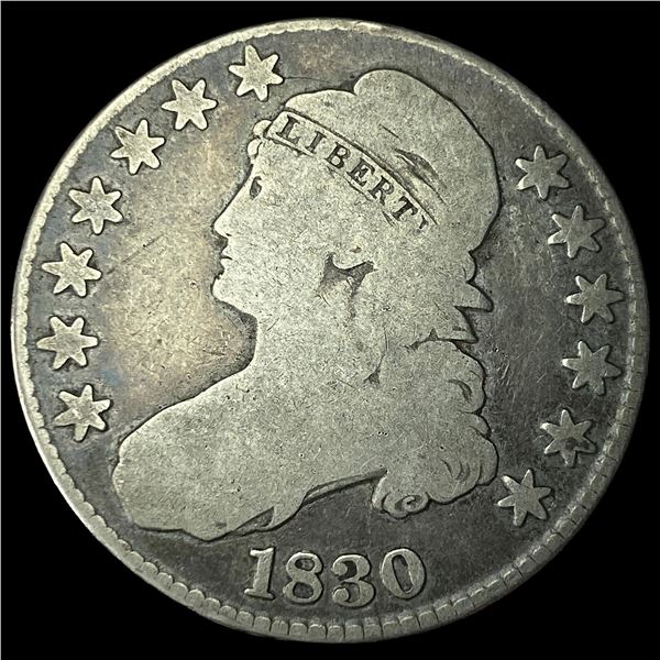 1830 Capped Bust Half Dollar NICELY  CIRCULATED