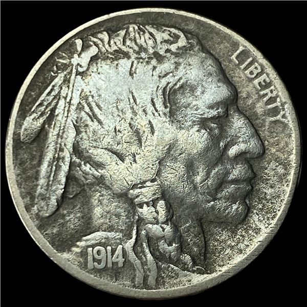 1914-D Buffalo Nickel LIGHTLY CIRCULATED