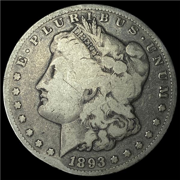 1893 Morgan Silver Dollar LIGHTLY CIRCULATED