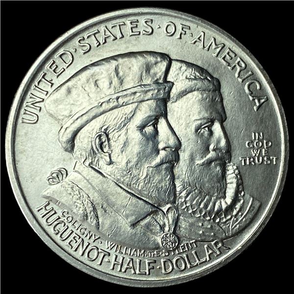 1924 Silver Huguenot-Walloon Half Dollar GEM  BU