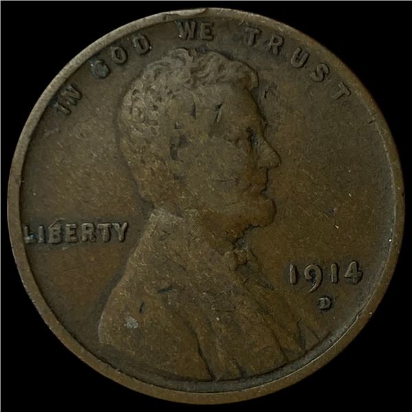 1914-D Lincoln Wheat Cent CLOSELY  UNCIRCULATED