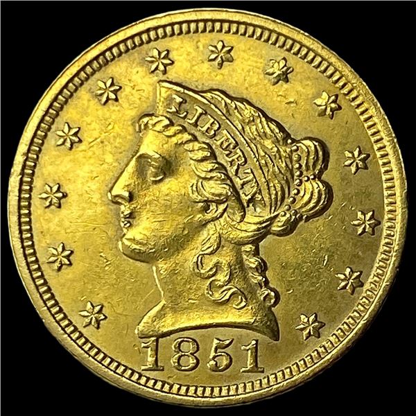 1851 Gold $2.50 Liberty Head Quarter Eagle  UNCIRCULATED