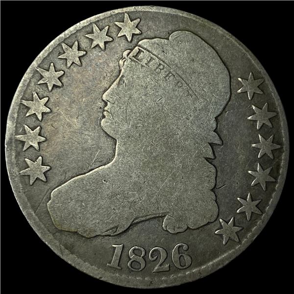 1826 Capped Bust Half Dollar NICELY  CIRCULATED