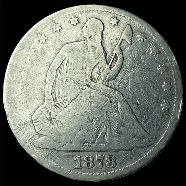 1878 Seated Liberty Half Dollar NICELY  CIRCULATED