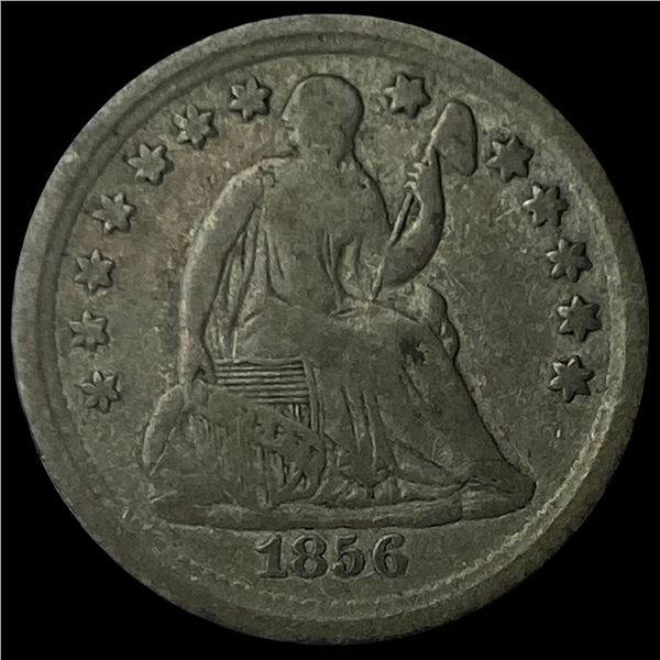 1856 Silver Half Dime LIGHTLY CIRCULATED