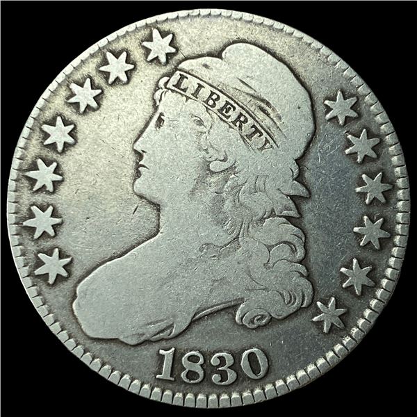1830 Capped Bust Half Dollar LIGHTLY  CIRCULATED