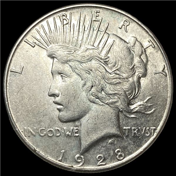 1928 Silver Peace Dollar CLOSELY UNCIRCULATED