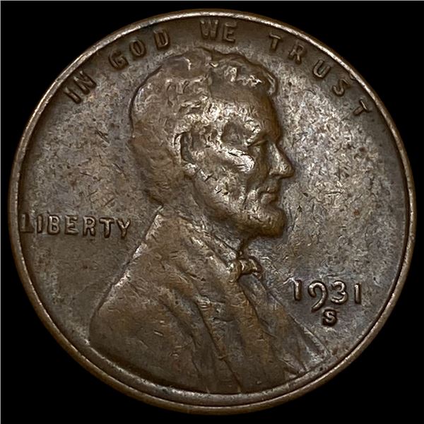 1931-S Lincoln Wheat Cent NEARLY UNCIRCULATED