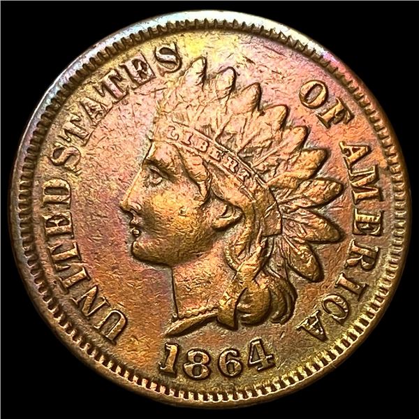 1864 Bronze Indian Head Cent CLOSELY  UNCIRCULATED