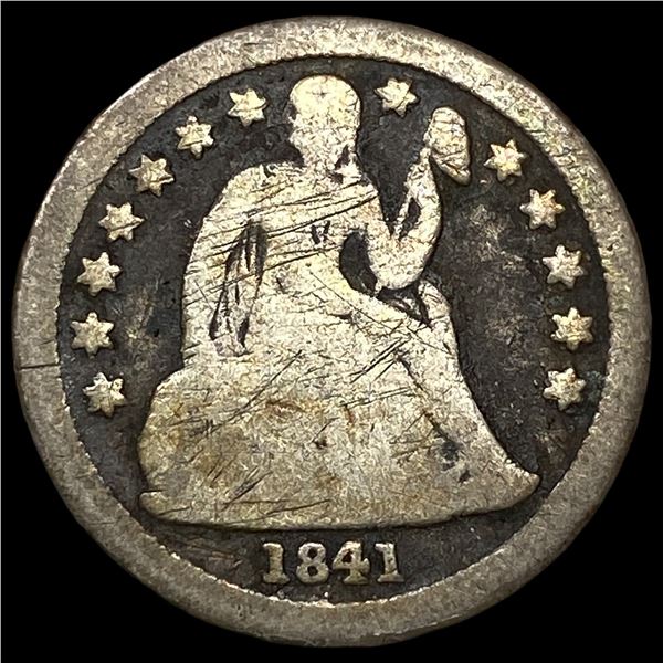 1841-O Silver Seated Liberty Dime NICELY  CIRCULATED