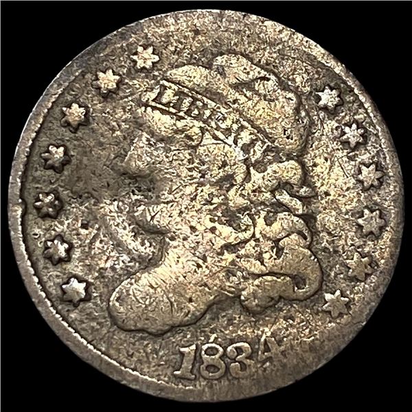 1834 Capped Bust Half Dime NICELY CIRCULATED