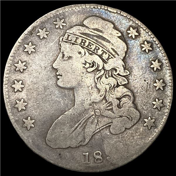 Capped Bust Half Dollar 1818 50C. LIGHTLY  CIRCULATED