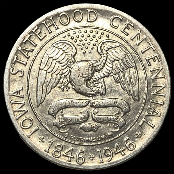 1946 Iowa Statehood Centennial Silver Half  Dollar GEM BU