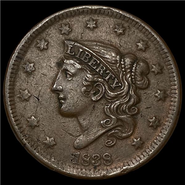1838 Braided Hair Large Cent UNCIRCULATED