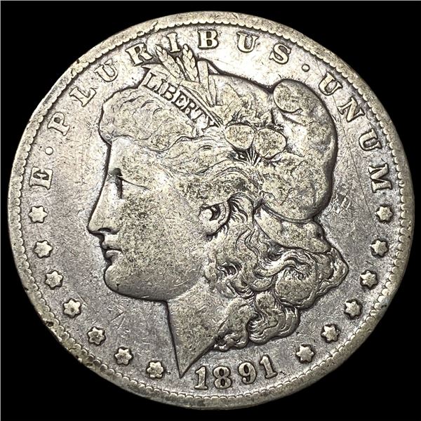 1891-CC Silver Morgan Dollar LIGHTLY  CIRCULATED
