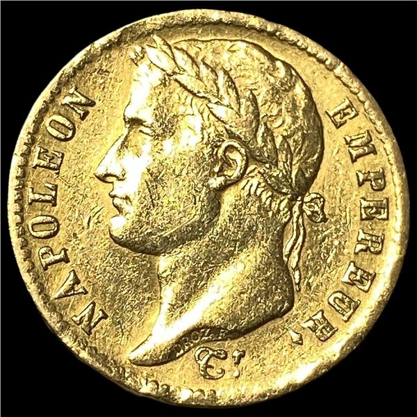 1813-A Gold 20 Francs Napoleon CLOSELY  UNCIRCULATED
