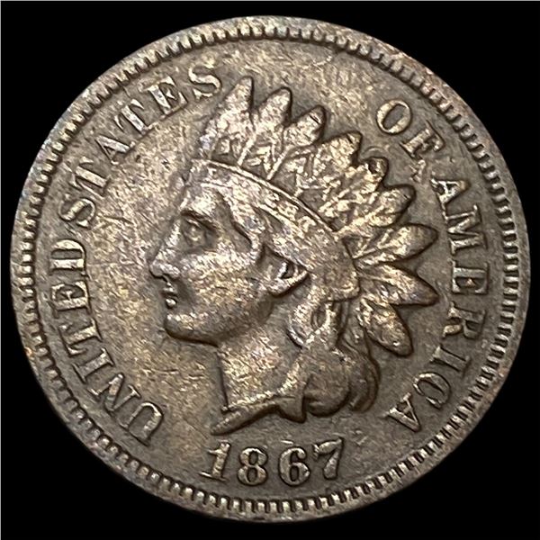 1867 Indian Head Cent NEARLY UNCIRCULATED