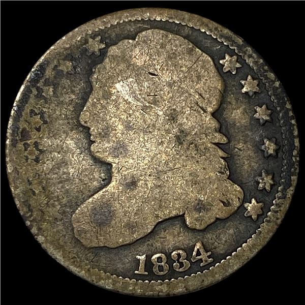 1834 Capped Bust Dime NICELY CIRCULATED