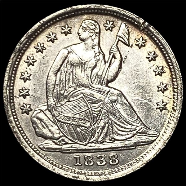 1838 Seated Liberty Half Dime UNCIRCULATED