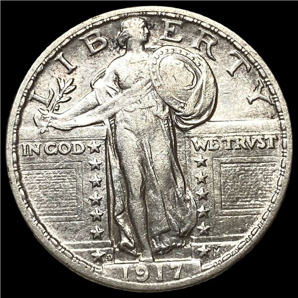 1917 Type 1 Standing Liberty Quarter  UNCIRCULATED
