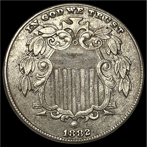 1882 Shield Nickel CLOSELY UNCIRCULATED