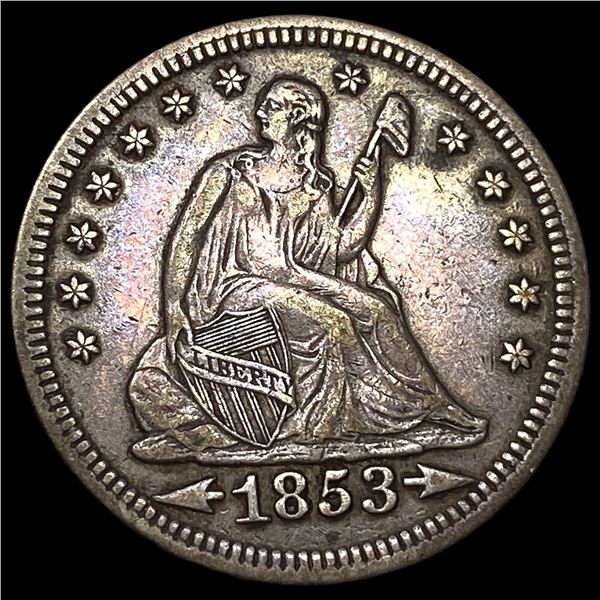 1853 Arrows Seated Liberty Quarter CLOSELY  UNCIRCULATED