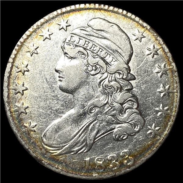 1833 Capped Bust Half Dollar CLOSELY  UNCIRCULATED