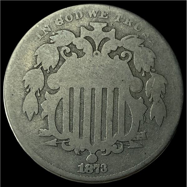 1873 Shield Nickel NICELY CIRCULATED
