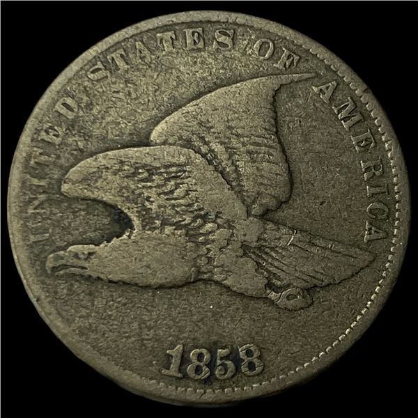 1858 Flying Eagle Cent NEARLY UNCIRCULATED