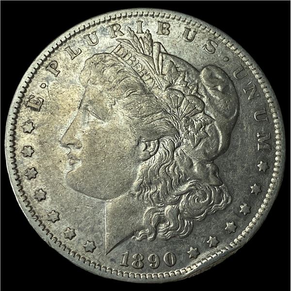 1890-S Silver Morgan Dollar NEARLY  UNCIRCULATED