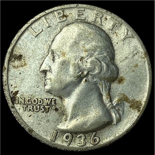 1936-S Silver Washington Quarter CLOSELY  UNCIRCULATED