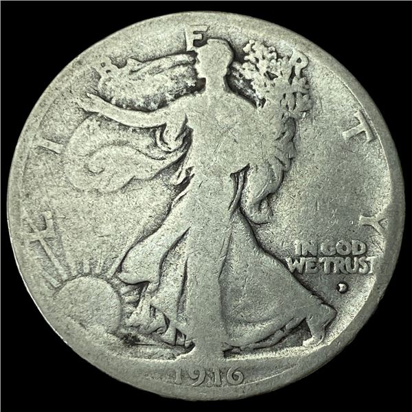 1916 Walking Liberty Half Dollar NICELY  CIRCULATED
