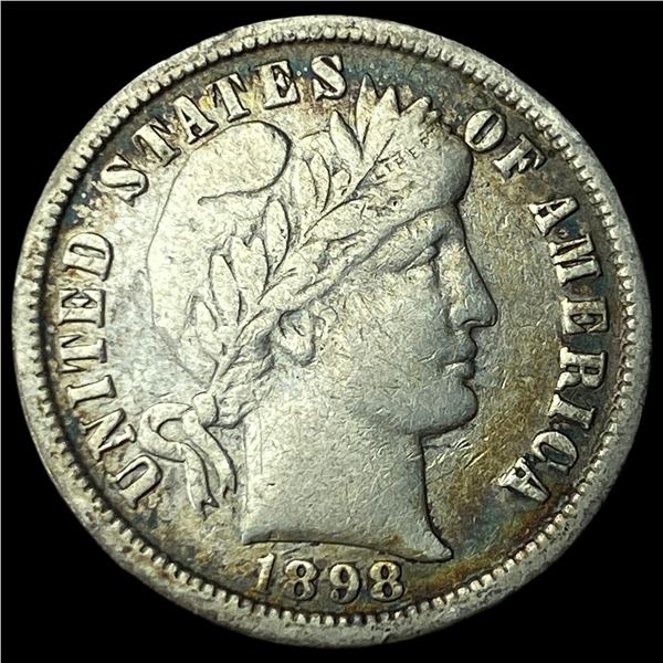 1898-O Silver Barber Dime LIGHTLY CIRCULATED