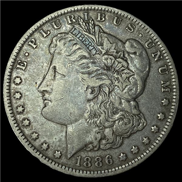 1886 Silver Morgan Dollar NEARLY UNCIRCULATED