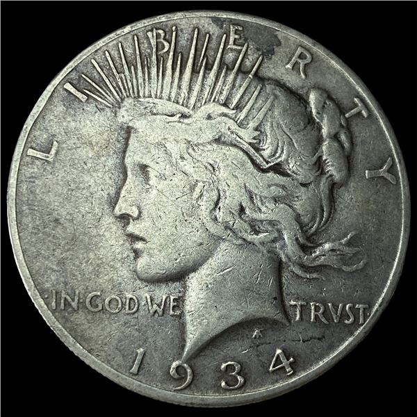 1934 Silver Peace Dollar LIGHTLY CIRCULATED