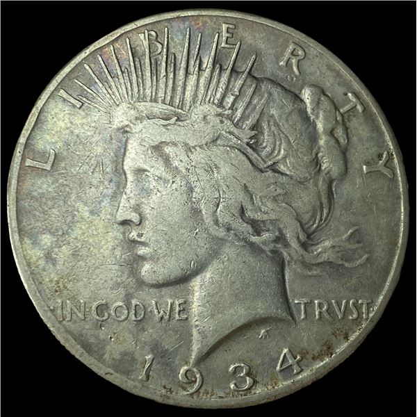 1934 Silver Peace Dollar LIGHTLY CIRCULATED