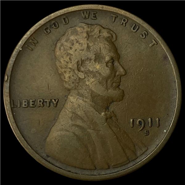 1911-S Lincoln Wheat Cent CLOSELY  UNCIRCULATED