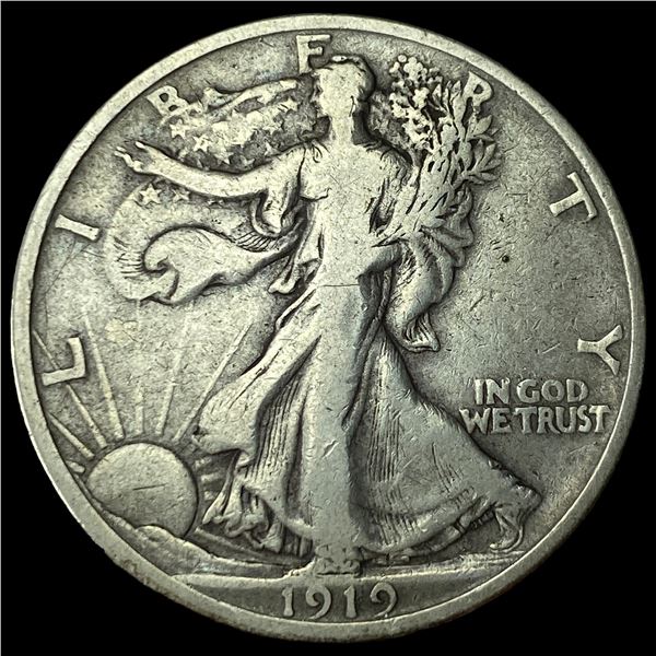 1919 Walking Liberty Half Dollar LIGHTLY  CIRCULATED