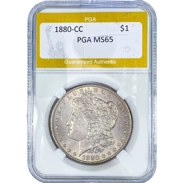1880-CC Morgan Silver Dollar PGA MS65