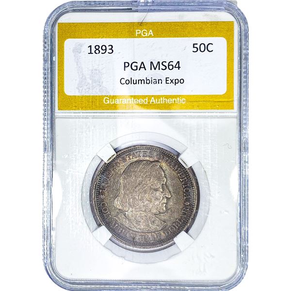 1893 Columbian Expo Half Dollar PGA MS64