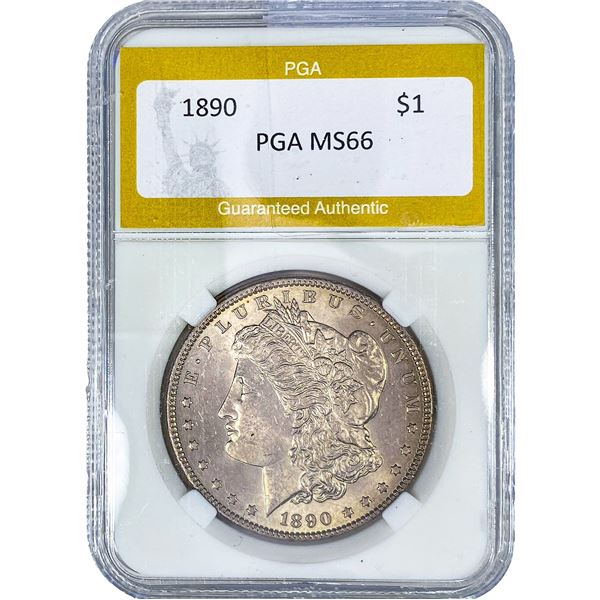 1890 Morgan Silver Dollar PGA MS66