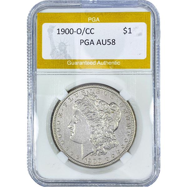 1900-O/CC Morgan Silver Dollar PGA AU58