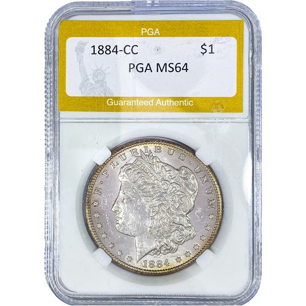 1884-CC Morgan Silver Dollar PGA MS64