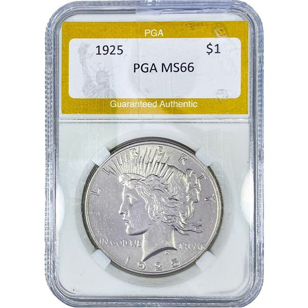 1925 Silver Peace Dollar PGA MS66