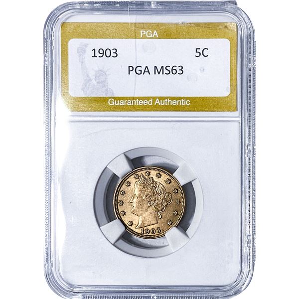 1903 Liberty Victory Nickel PGA MS63