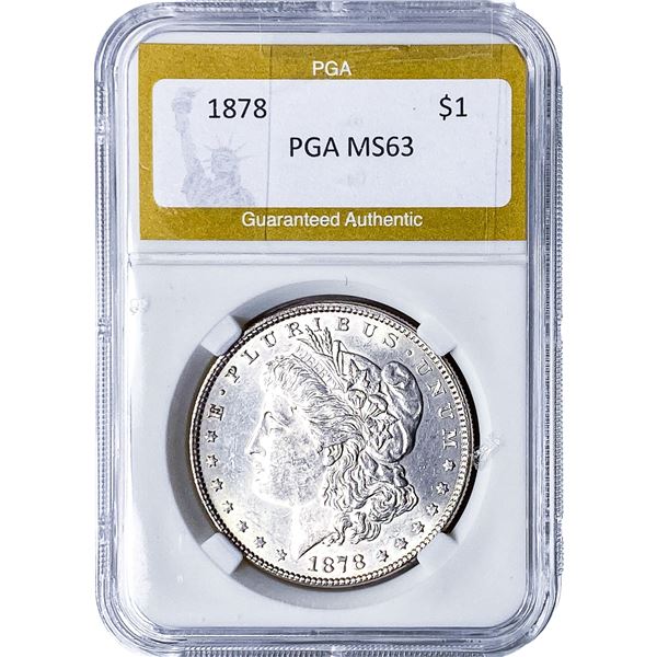 1878 Morgan Silver Dollar PGA MS63