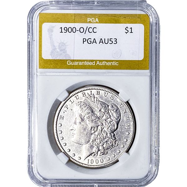 1900-O/CC Morgan Silver Dollar PGA AU53